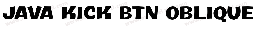 Java Kick BTN Oblique字体转换